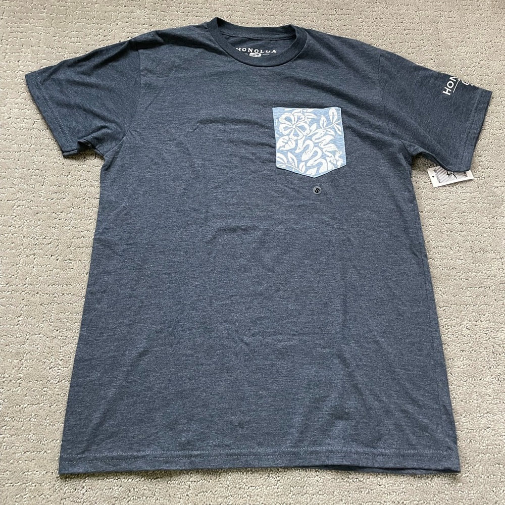 NEW Size Small Honolua Surf Company Navy Blue T Shirt with Pocket